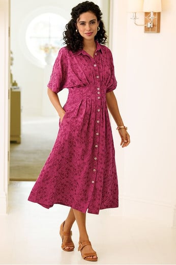 Floral Print Btn Front Cardi