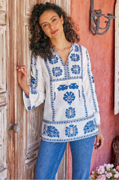 トップス the Virgins Satin Paris Tunic Pari Tunic
