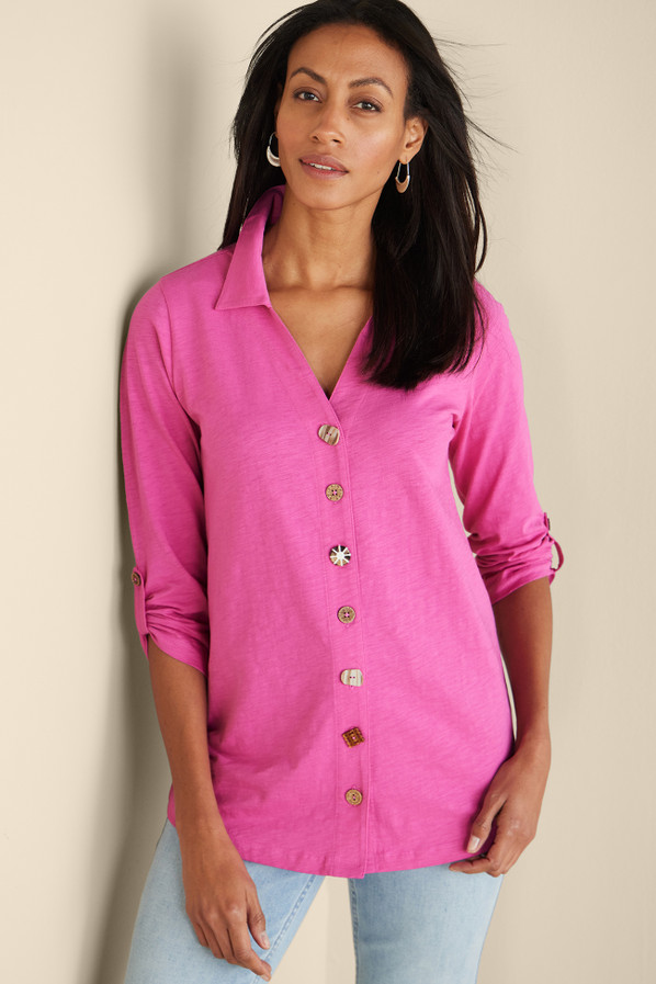 Daniella Tunic Long - Petals Bitter Sweet