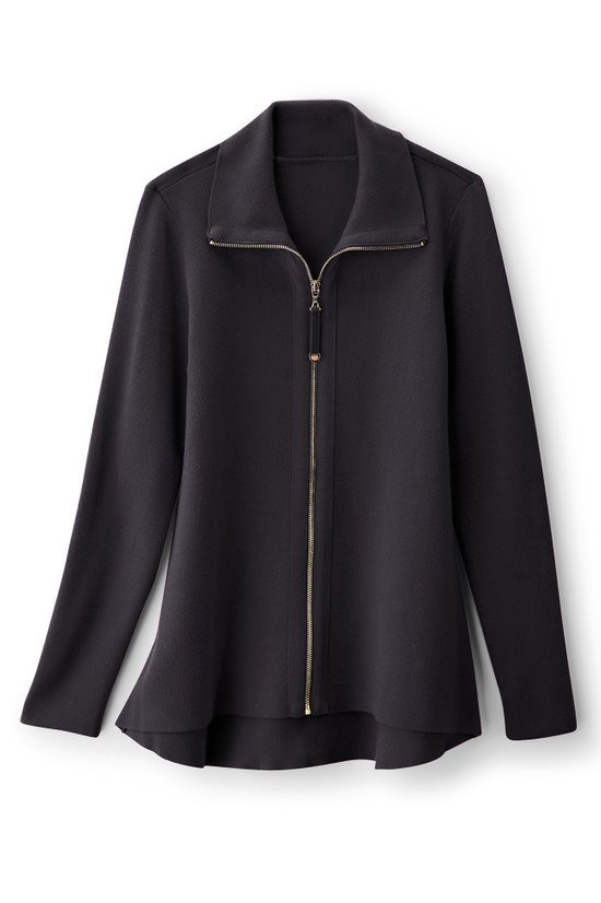 SAHARA MARTE 新品Lace Hem Zip Cardigan Meria Zip Cardi