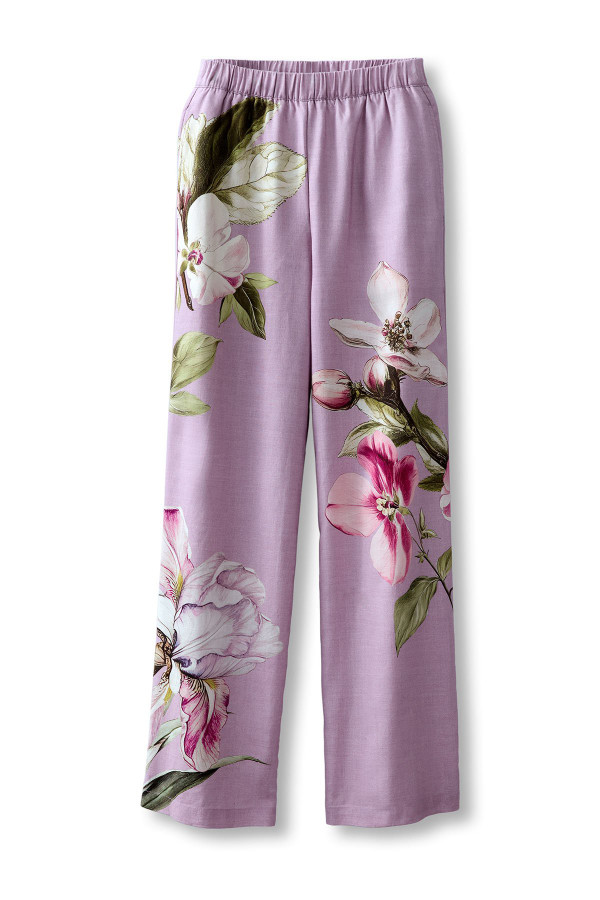 パンツ COYSEIO FLOWER PATTERN PANTS PURPLE GREY パンツ COYSEIO FLOWER PATTERN PANTS PURPLE GREY Blissful Burst