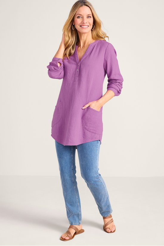 Santorini Gauze Pullover