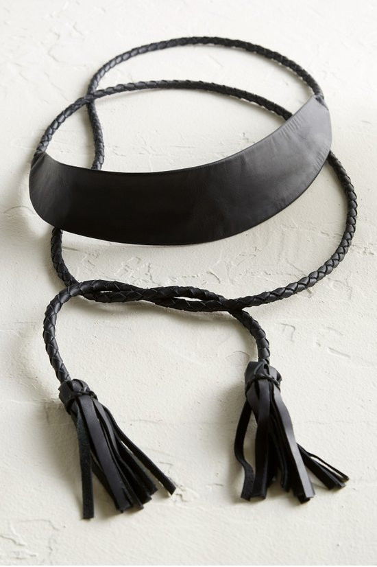 Rope Leather Wrap Belt