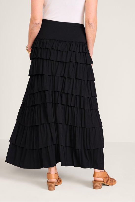 Knit Tiered Skirt