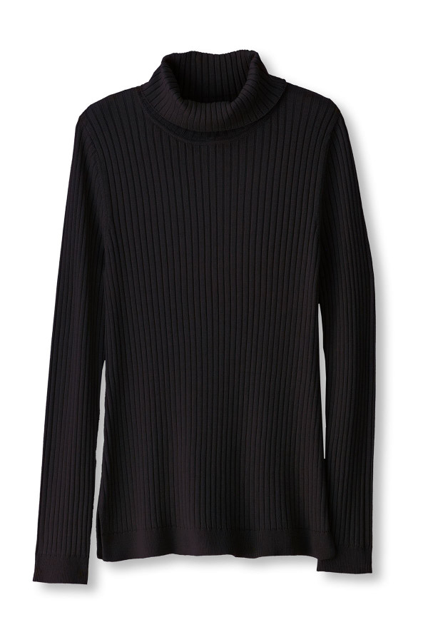 Ribbed Turtleneck Sweater