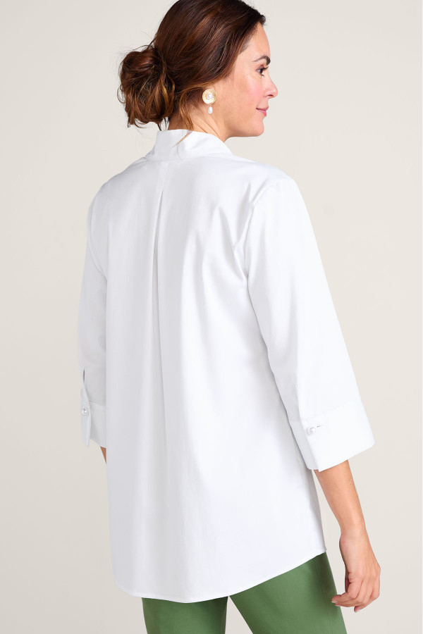 Easy Care Stretch Woven 3/4 Slv Popover