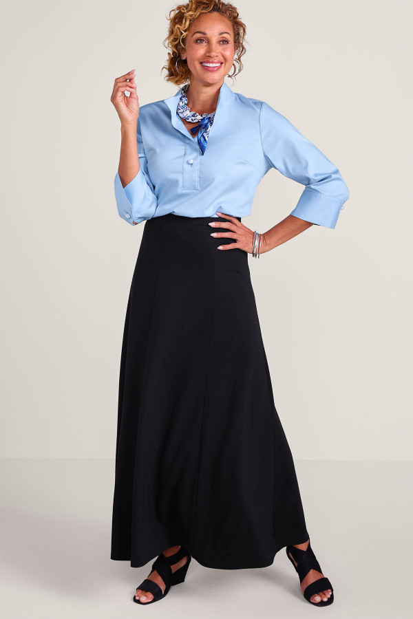 Easy Care Stretch Woven 3/4 Slv Popover