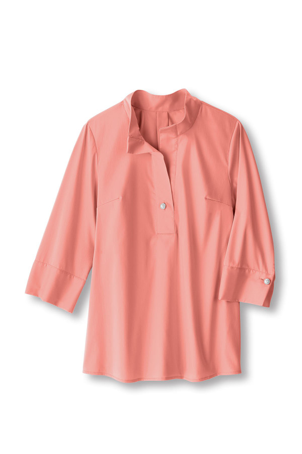 Easy Care Stretch Woven 3/4 Slv Popover