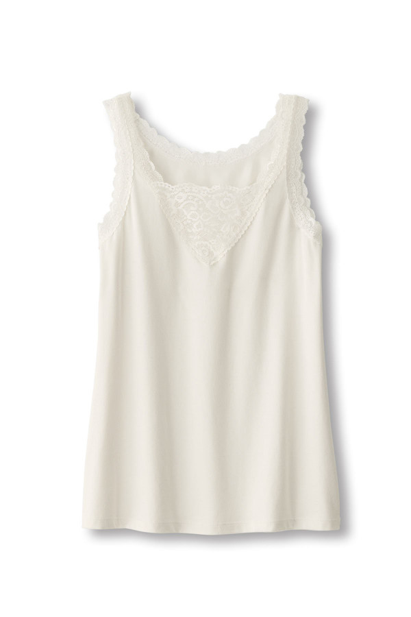 Undercover Lace Trim Knit Cami