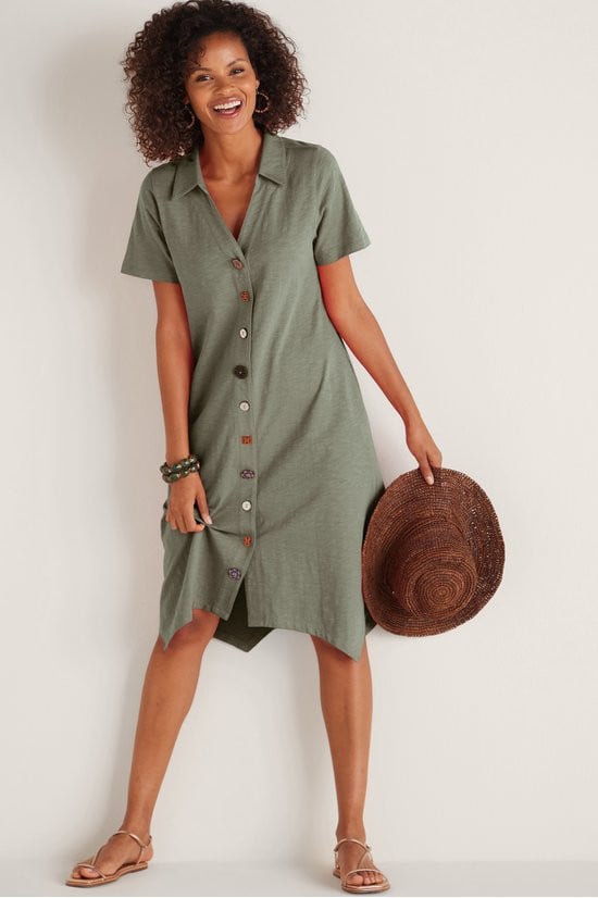 button through shirt dress Finding Comfort Pink Button Front Mini Shirt Dress