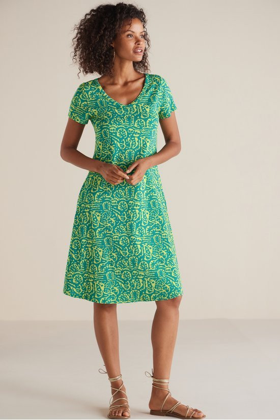 short santiago gaia dress Short Santiago Gaia Dress - Tropical Green - 2X