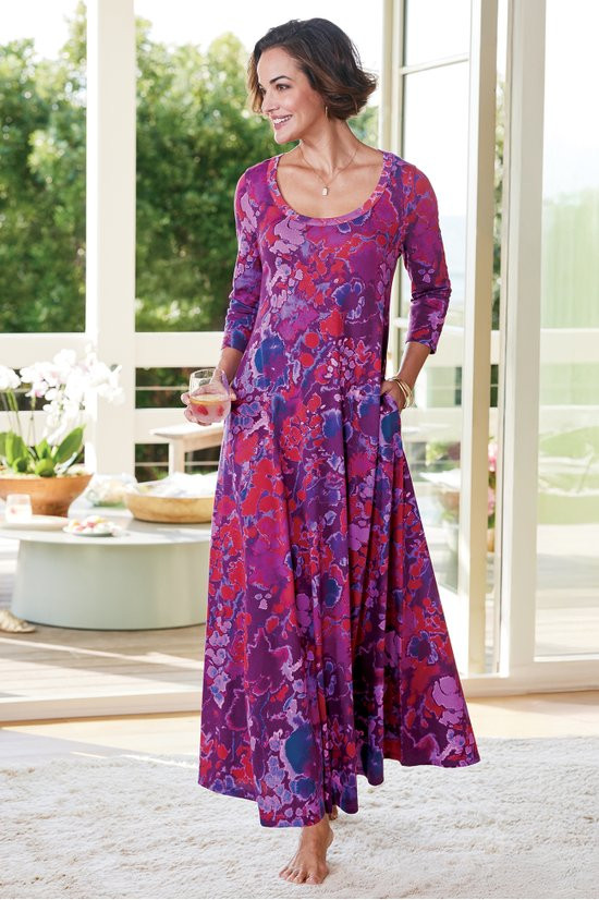 purple smocked dress Elegant Girls Silk in Light Adrielle Knit Dress - Waist Size:46
