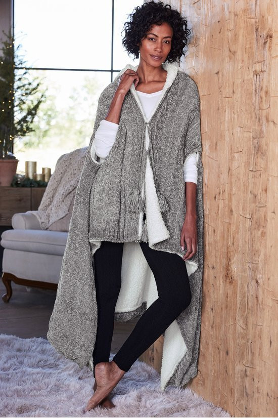 gfore /WOMENS ECO FUR イヤーウォーマー Chenille Sherpa Wearable Throw