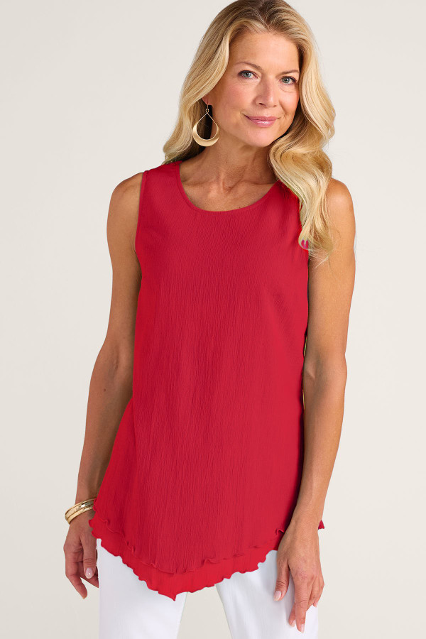 トップス PILE FLARE TANK TOPS Siesta Key Tank