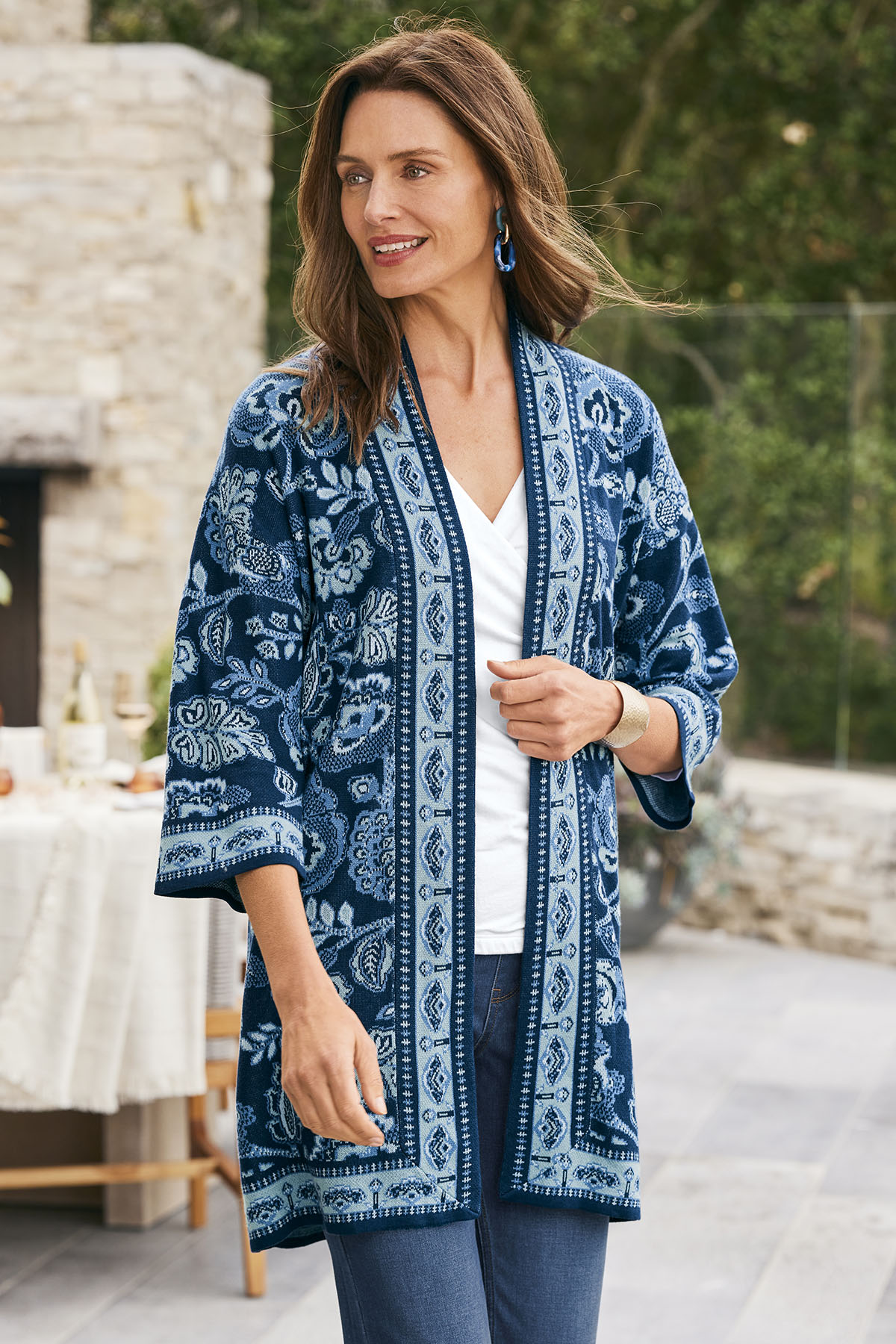 トップス YOKE for Graphpaper JACQUARD CARDIGAN Graphpaper（グラフペーパー） / YOKE for Graphpaper 4Color