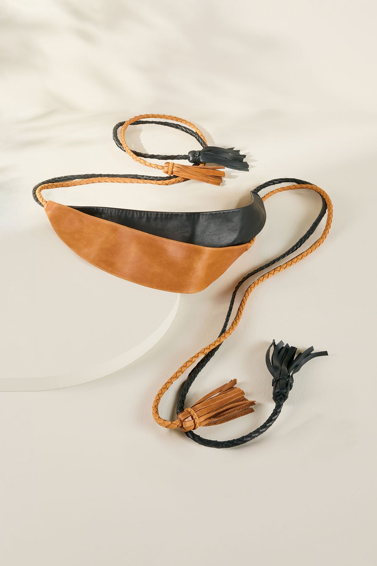 Rope Leather Wrap Belt
