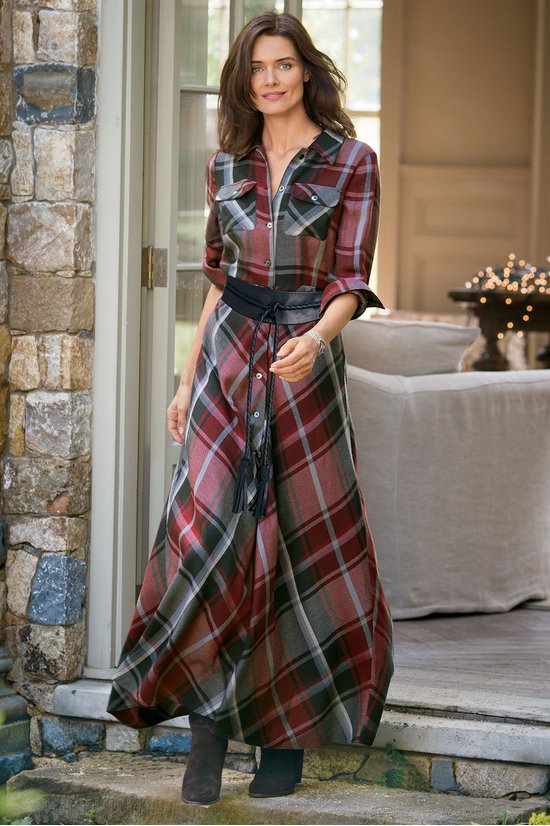 formal tartan dresses for women Tube Top Off-Shoulder Sleeveless A-Line Prom Dress Pleated Embroidered –  SQOSA main image 1