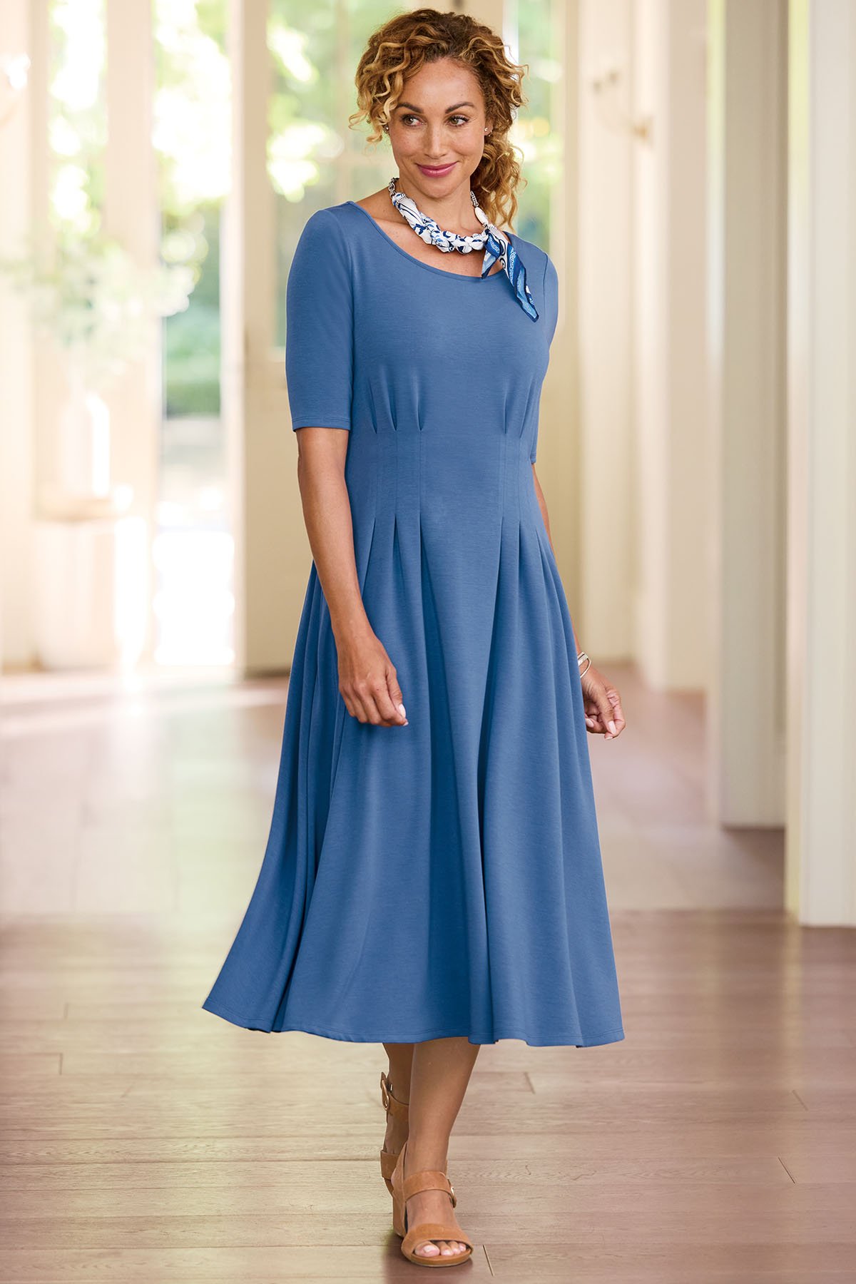 soft surroundings midi dresses Lily Midi Dress