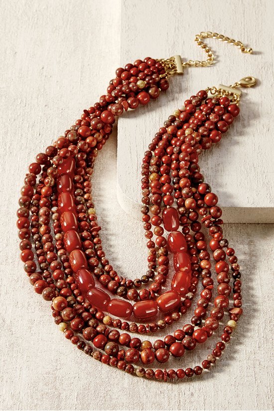 Rhea Red Jasper Necklace