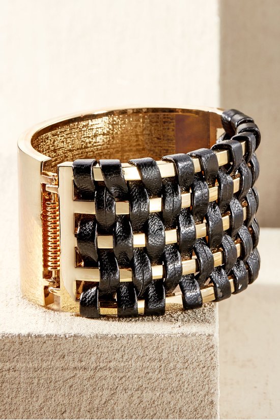 Frida Faux Leather Woven Bracelet
