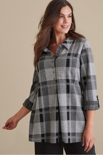Perfectly Plaid Top main image 1