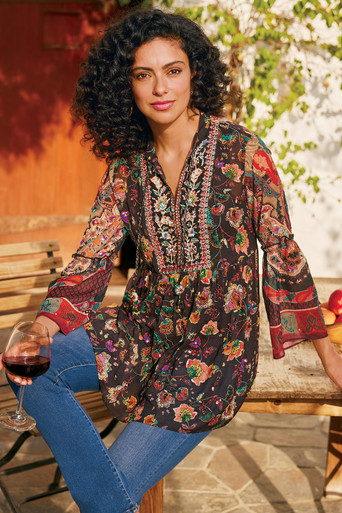 トップス Soor Ploom Agatha Tunic  6yr Birdie Tunic, Zinnia – Soor Ploom