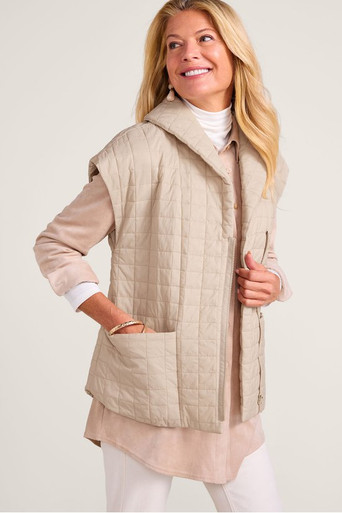 【美品】H BEAUTY&YOUTH QUILTED VEST Daybreaker Lightweight Quilted Vest