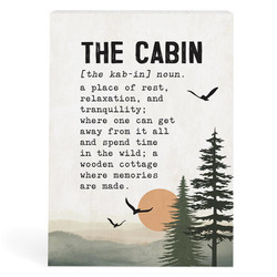 Lake & Lodge Collection Word Blocks - The Cabin