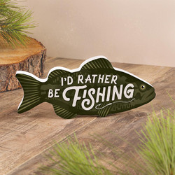 Lake & Lodge Collection Shapes - I'd Rather Be Fishing