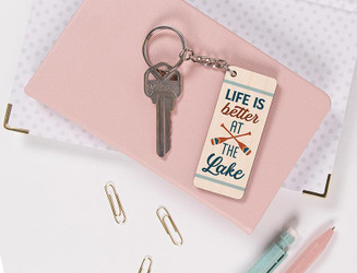 Lake & Lodge Collection Key Chains - Life Is Better