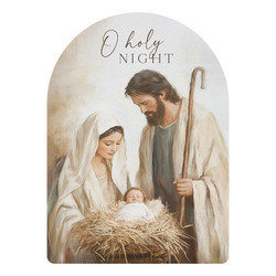 Holy Family Shape Sign - O Holy Night