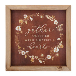 Harvest Framed Linen - Gather Together