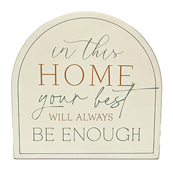 Where We Begin Shape Sign - In This Home