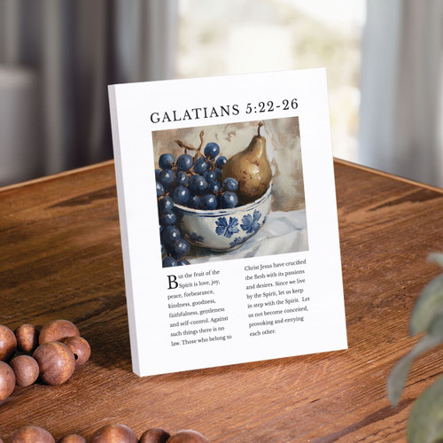 Galatians 5:22-24 Ornate Tabletop Decor