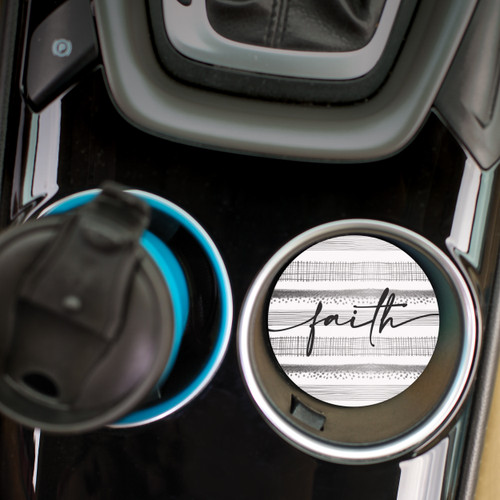 Ceramic Car Coaster - Faith
