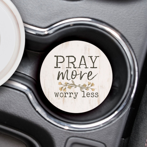 Ceramic Car Coaster - Pray