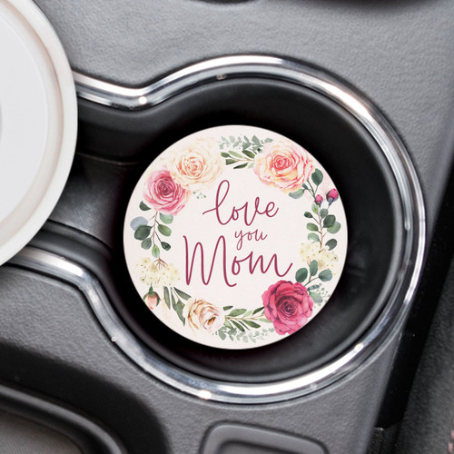 Ceramic Car Coaster - Love You