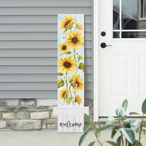 Porch Sign - Welcome Flowers