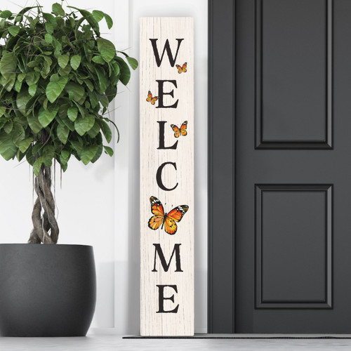 Porch Sign - Butterfly Welcome