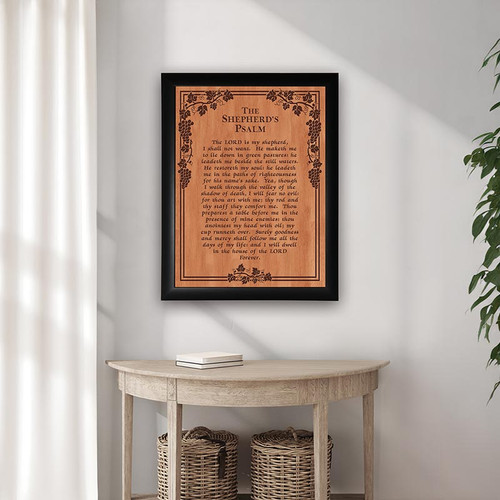Ornate Decor Carved Art - The Shepherd's Psalm - XL