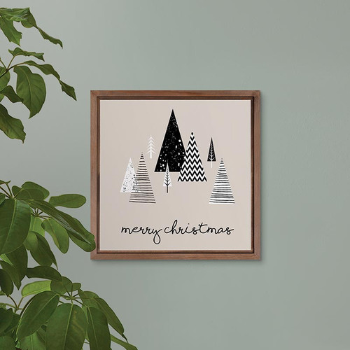 Merry Be Your Christmas Framed Art - Merry Christmas Trees