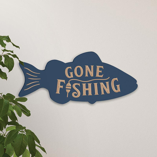 Lake & Lodge Collection Shapes - Gone Fishing 