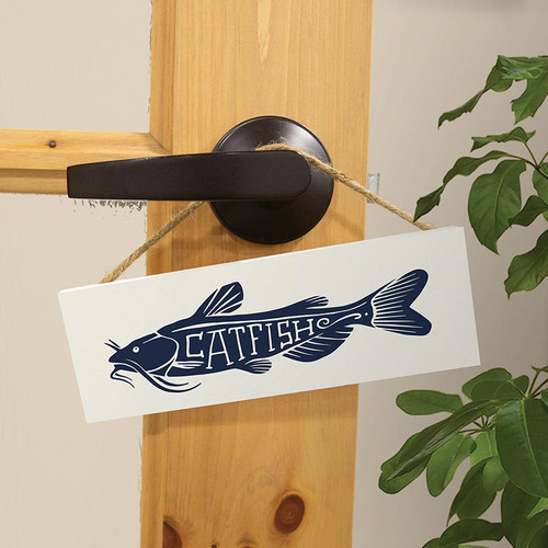 Lake & Lodge Collection Hanging Sign - Catfish