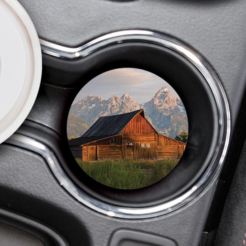 Lake & Lodge Collection Car Coaster - Barn