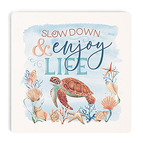Coastal Collection Coaster - Slow Down & Enjoy