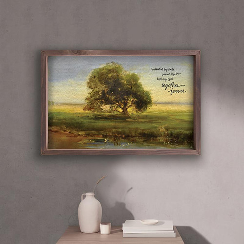 Framed Linen - Founded By Faith Framed Linen - Founded By Faith