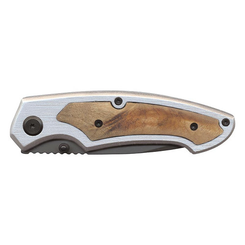 Silver Pocketg Knife with Clip - Henry J. Nelson - 3.25" Blade Silver Pocketg Knife with Clip - Henry J. Nelson - 3.25" Blade