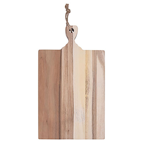 Acacia Cutting Board - Kitchen Brings Family - 10.5"H Acacia Cutting Board - Kitchen Brings Family - 10.5"H