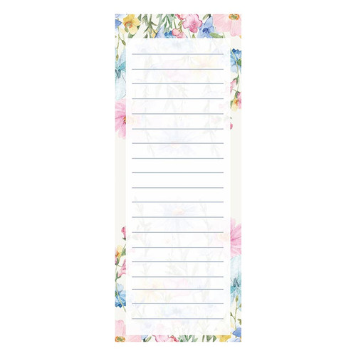 Worthy Wildflowers Magnet Back Notepad