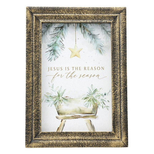 O Holy Night Gold Framed Art - Jesus Is The Reason